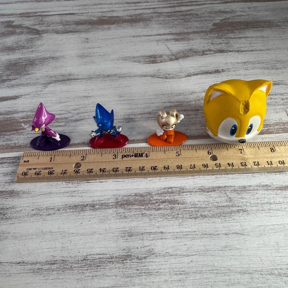Sega Sonic the Hedgehog Lot Metal Diecast Figures & SquishMe‎ Jada Toys